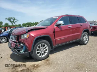 2014 Jeep Grand Cherokee Limited with VIN 1C4RJFBG7EC100846, listed as a Copart auction lot 60416575 with 216,468 mi miles and Salvage title. Bid and sale history available at DreamBid. Image 1.