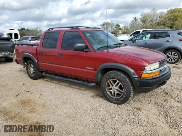 2004 Chevrolet S-10 LS with VIN 1GCDT13X94K104312, listed as a Copart auction lot 49689265 with 124,377 mi miles and Salvage Title. Bid and sale history available at DreamBid. Image 4.