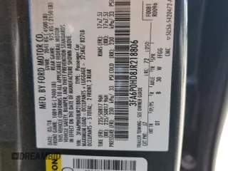 2018 Ford Fusion SE with VIN 3FA6P0HD8JR218806, listed as a Copart auction lot 47457205 with 128,452 mi miles and Salvage Title. Bid and sale history available at carsss.com. Image 15.