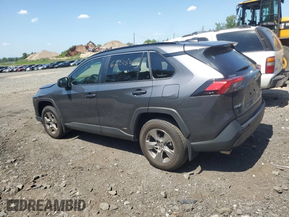 2023 Toyota RAV4 Hybrid LE with VIN JTMLWRFV5PD170957, listed as a Copart auction lot 62068505 with 7,880 mi miles and Salvage title. Bid and sale history available at DreamBid. Image 2.