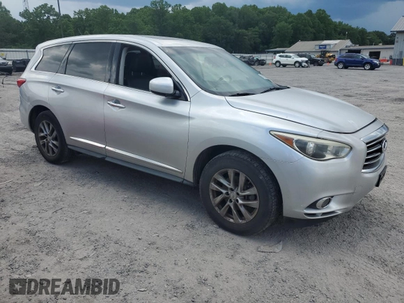 2015 Infiniti QX60 with VIN 5N1AL0MM6FC516052, listed as a Copart auction lot 61912455 with 98,007 mi miles and Salvage title. Bid and sale history available at DreamBid. Image 4.