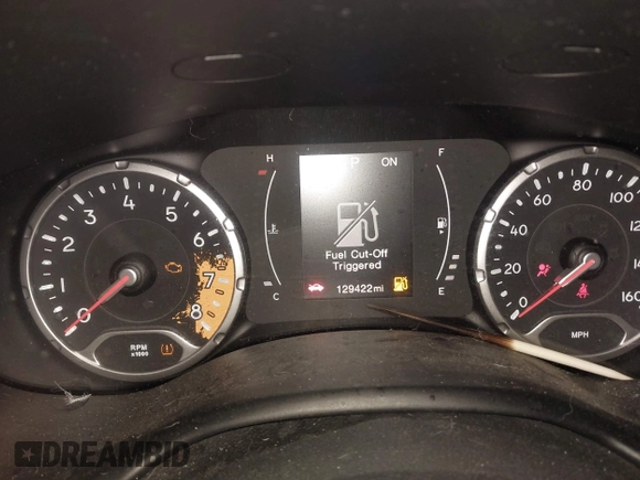 2017 Jeep Renegade Latitude with VIN ZACCJBBB7HPE68351, listed as a IAAI auction lot 41307930 with 129,422 mi miles. Bid and sale history available at carsss.com. Image 7.