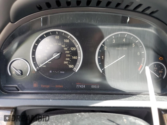 2012 BMW 7 Series 750i xDrive with VIN WBAKC6C5XCC397243, listed as a Copart auction lot 55388715 with 77,424 mi miles and Clean Title. Bid and sale history available at DreamBid. Image 9.