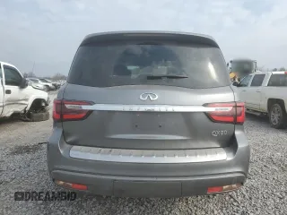2018 Infiniti QX80 with VIN JN8AZ2NE0J9192824, listed as a Copart auction lot 43952445 with 122,085 mi miles and Salvage title. Bid and sale history available at DreamBid. Image 6.