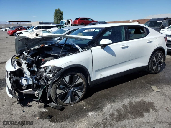 2023 Polestar 2 with VIN YSMEG3KA8PL161928, listed as a Copart auction lot 71888474 with 27,406 mi miles and Salvage Title. Bid and sale history available at carsss.com. Image 1.