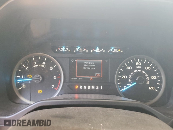 2015 Ford F-150 XLT with VIN 1FTEW1EP8FKD28635, listed as a Copart auction lot 49349745 with 184,441 mi miles and Salvage Title. Bid and sale history available at carsss.com. Image 9.