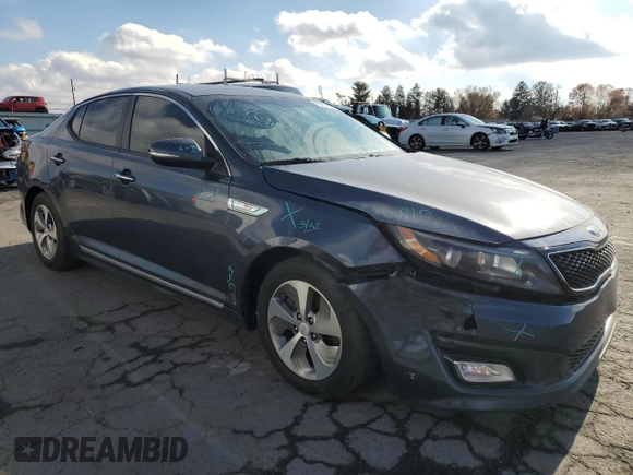 2014 Kia Optima Hybrid LX with VIN KNAGM4AD2E5071333, listed as a Copart auction lot 79737594 with 133,889 mi miles and Salvage Title. Bid and sale history available at carsss.com. Image 4.