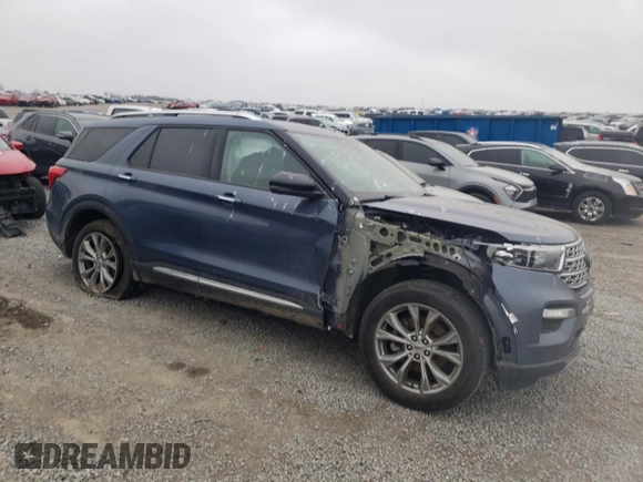 2021 Ford Explorer Limited with VIN 1FMSK8FH6MGB94556, listed as a Copart auction lot 43519775 with 43,381 mi miles and Salvage Title. Bid and sale history available at carsss.com. Image 4.