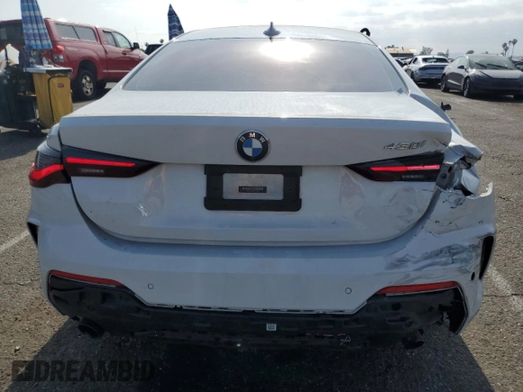 2021 BMW 4 Series 430i with VIN WBA53AP01MCF91307, listed as a Copart auction lot 54071005 with 44,952 mi miles and Salvage title. Bid and sale history available at DreamBid. Image 6.
