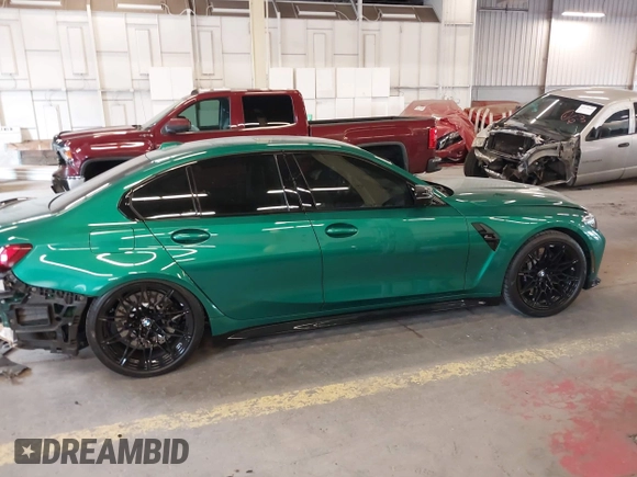 2024 BMW M3 Competition xDrive with VIN WBS43AY0XRFT45221, listed as a IAAI auction lot 42254646 with Not provided miles and . Bid and sale history available at DreamBid. Image 14.