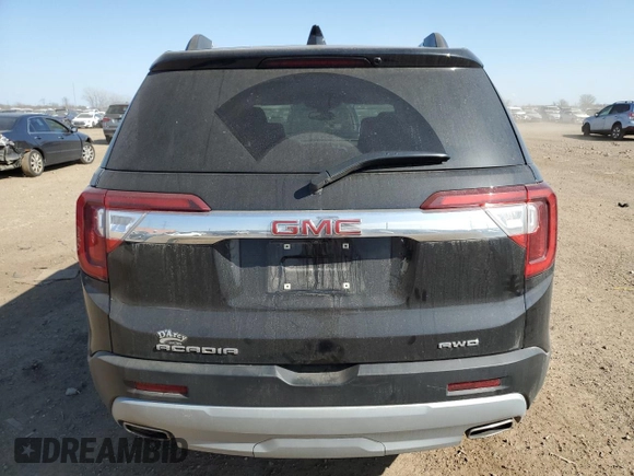 2023 GMC Acadia SLT with VIN 1GKKNULS9PZ253455, listed as a Copart auction lot 49116085 with 53,346 mi miles and Salvage title. Bid and sale history available at DreamBid. Image 6.