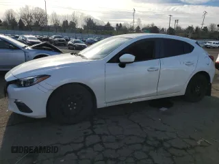 2016 Mazda 3 i Sport with VIN JM1BM1J72G1302697, listed as a Copart auction lot 42129705 with 63,022 mi miles and Salvage Title. Bid and sale history available at DreamBid. Image 1.