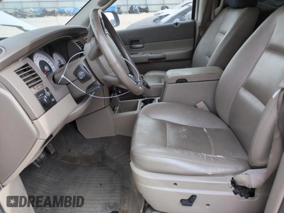 2005 Dodge Durango SLT with VIN 1D4HB48D95F529241, listed as a Copart auction lot 58195995 with 243,097 mi miles and Salvage title. Bid and sale history available at DreamBid. Image 7.
