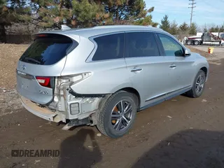 2017 Infiniti QX60 with VIN 5N1DL0MN6HC516190, listed as a IAAI auction lot 41502843 with 150,000 mi miles and . Bid and sale history available at DreamBid. Image 4.