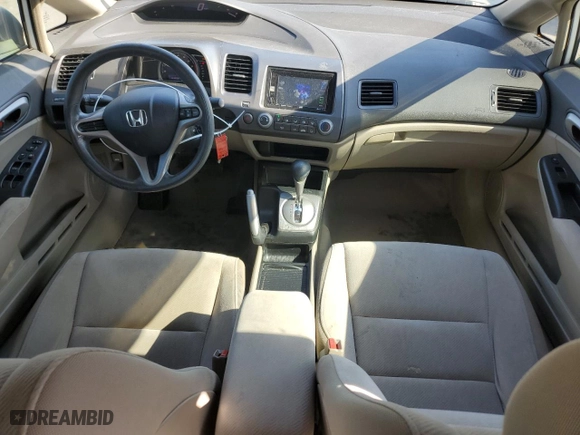 2010 Honda Civic Sdn LX with VIN 2HGFA1F52AH523034, listed as a Copart auction lot 51057415 with 103,892 mi miles and Salvage Title. Bid and sale history available at carsss.com. Image 8.
