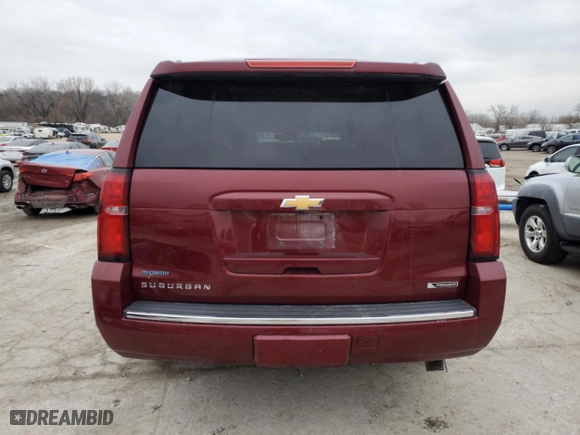 2017 Chevrolet Suburban Premier with VIN 1GNSKJKC7HR289098, listed as a Copart auction lot 86717294 with 182,610 mi miles and Salvage Title. Bid and sale history available at carsss.com. Image 6.