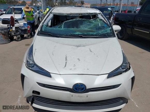 2020 Toyota Prius L Eco with VIN JTDKARFU3L3107048, listed as a IAAI auction lot 41973416 with 41,773 mi miles. Bid and sale history available at carsss.com. Image 12.