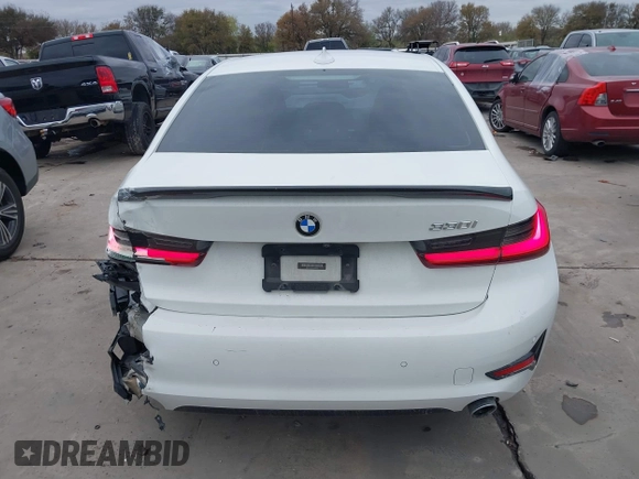2020 BMW 3 Series 330i with VIN WBA5R1C06LFH40375, listed as a IAAI auction lot 41023872 with 98,325 mi miles and . Bid and sale history available at carsss.com. Image 17.