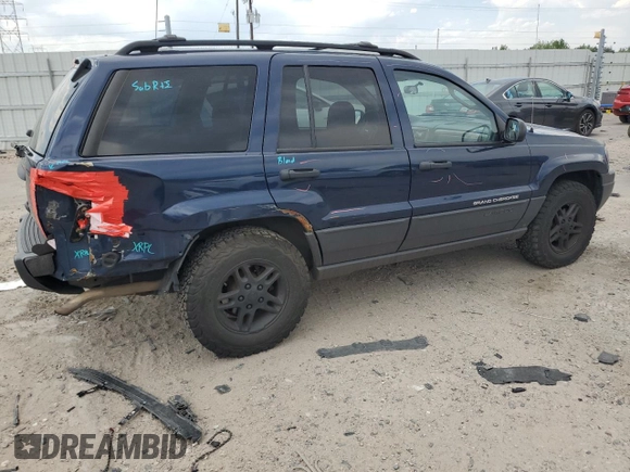 2004 Jeep Grand Cherokee Laredo with VIN 1J4GW48S04C125931, listed as a Copart auction lot 59972695 with 198,403 mi miles and Salvage title. Bid and sale history available at DreamBid. Image 3.