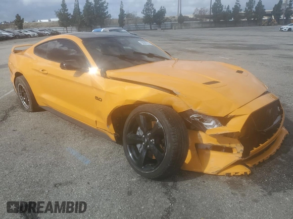 2022 Ford Mustang GT with VIN 1FA6P8CF8N5142200, listed as a Copart auction lot 45056715 with 40,672 mi miles and Salvage Title. Bid and sale history available at carsss.com. Image 4.