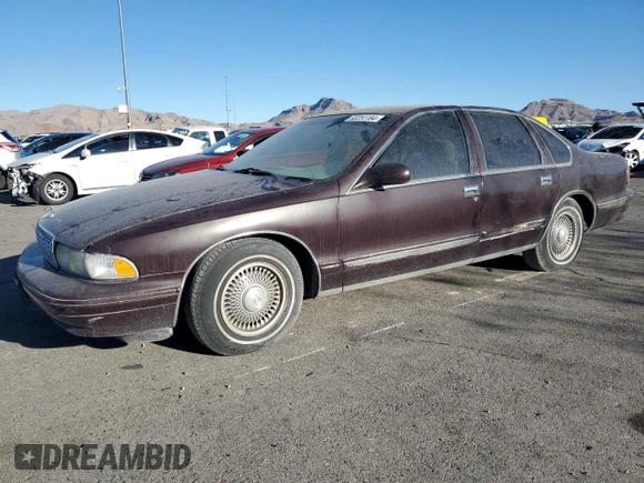 1996 Chevrolet Caprice 1SA Special Value z VIN 1G1BL52W9TR122492, wystawiony jako Copart lot #83251184 z przebiegiem 190 358 mil mil oraz Czysty tytuł • Clean title. Historia ofert i sprzedaży dostępna na DreamBid. Obrazek 1.