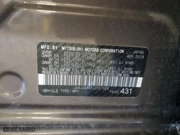 2018 Mitsubishi Outlander PHEV SEL with VIN JA4J24A51JZ057928, listed as a Copart auction lot 45915495 with 108,065 mi miles and Clean Title. Bid and sale history available at carsss.com. Image 15.