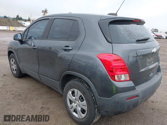 2016 Chevrolet Trax LS with VIN 3GNCJKSB3GL279615, listed as a IAAI auction lot 41776307 with 79,517 mi miles. Bid and sale history available at carsss.com. Image 3.