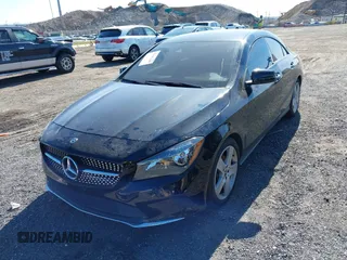 2018 Mercedes-Benz CLA 250 with VIN WDDSJ4GB5JN639845, listed as a IAAI auction lot 42042340 with 52,604 mi miles and . Bid and sale history available at DreamBid. Image 2.