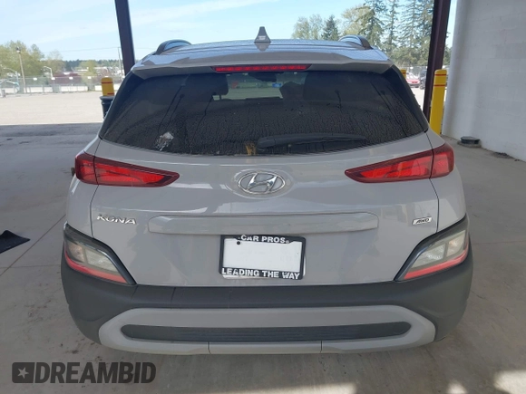 2022 Hyundai Kona SEL with VIN KM8K6CAB9NU920584, listed as a IAAI auction lot 42028170 with Not Provided miles and . Bid and sale history available at DreamBid. Image 16.