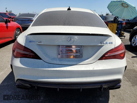 2018 Mercedes-Benz CLA with VIN WDDSJ5CB2JN562556, listed as a Copart auction lot 59077804 with 50,834 mi miles and Salvage Title. Bid and sale history available at carsss.com. Image 6.