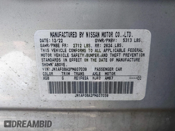 2023 Nissan ARIYA Engage z VIN JN1AF0BA2PM407039, wystawiony jako IAAI lot #42053069 z przebiegiem 25 663 mil mil oraz . Historia ofert i sprzedaży dostępna na DreamBid. Obrazek 9.