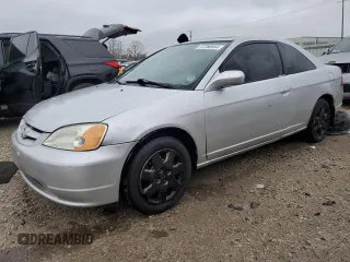2002 Honda Civic EX with VIN 1HGEM21972L103891, listed as a Copart auction lot 87280664 with 153,278 mi miles and Salvage Title. Bid and sale history available at carsss.com. Image 1.