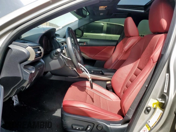 2016 Lexus IS 350 with VIN JTHCE1D24G5010185, listed as a Copart auction lot 57132225 with 112,452 mi miles and Salvage title. Bid and sale history available at DreamBid. Image 7.