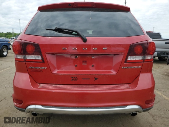 2015 Dodge Journey Crossroad with VIN 3C4PDCGG9FT517560, listed as a Copart auction lot 58935135 with 108,088 mi miles and Salvage title. Bid and sale history available at DreamBid. Image 6.