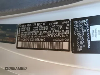 1991 Mercedes-Benz 300 CE с VIN WDBEA51D3MB285660, выставлен на аукционе Copart как лот 49656285 с пробегом 93 772 миль миль и Списание • Salvage title. История ставок и продаж доступна на DreamBid. Изображение 12.