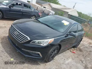 2015 Hyundai Sonata SE with VIN 5NPE24AF6FH155674, listed as a IAAI auction lot 42044580 with 233,802 mi miles and . Bid and sale history available at DreamBid. Image 2.