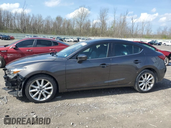2017 Mazda 3 Touring with VIN 3MZBN1V71HM143468, listed as a Copart auction lot 55250265 with 61,611 mi miles and Salvage Title. Bid and sale history available at DreamBid. Image 1.
