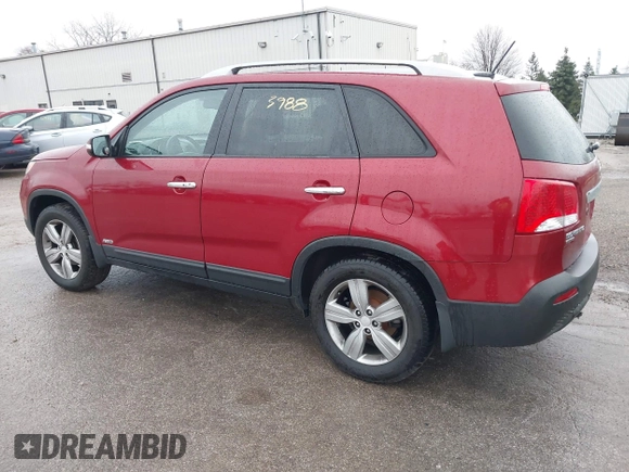 2013 Kia Sorento EX with VIN 5XYKUDA20DG311738, listed as a IAAI auction lot 41943988 with 165,820 mi miles. Bid and sale history available at carsss.com. Image 3.