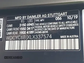 2020 Mercedes-Benz G 550 with VIN WDCYC6BJXLX337574, listed as a IAAI auction lot 41622640 with 44,863 mi miles and . Bid and sale history available at DreamBid. Image 9.