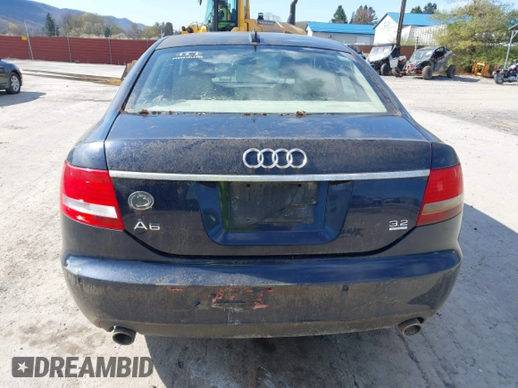 2005 Audi A6 with VIN WAUDG74F45N089129, listed as a IAAI auction lot 41971291 with 186,800 mi miles. Bid and sale history available at carsss.com. Image 6.