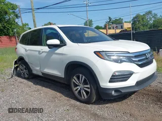 2017 Honda Pilot EX-L z VIN 5FNYF6H75HB081239, wystawiony jako IAAI lot #42562518 z przebiegiem Nie podano mil oraz . Historia ofert i sprzedaży dostępna na DreamBid. Obrazek 1.