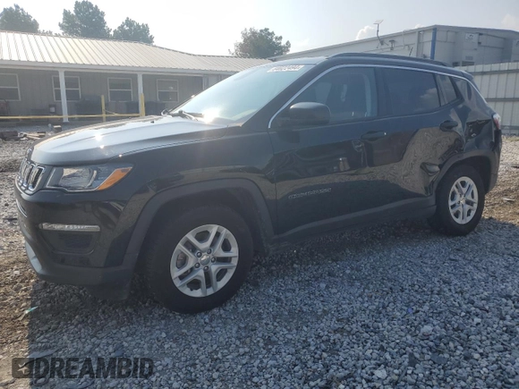 2020 Jeep Compass Sport with VIN 3C4NJCAB6LT257742, listed as a Copart auction lot 47100845 with 71,111 mi miles and Salvage title. Bid and sale history available at DreamBid. Image 1.