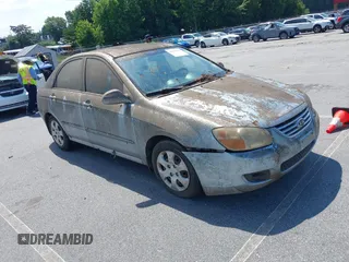 2007 Kia Spectra EX with VIN KNAFE121775433302, listed as a IAAI auction lot 42696438 with 210,908 mi miles and . Bid and sale history available at DreamBid. Image 1.