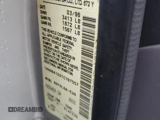 1996 Nissan Sentra XE z VIN 1N4AB41D2TC767557, wystawiony jako Copart lot #42553245 z przebiegiem 148 514 mil mil oraz Szkoda całkowita • Salvage title. Historia ofert i sprzedaży dostępna na DreamBid. Obrazek 14.
