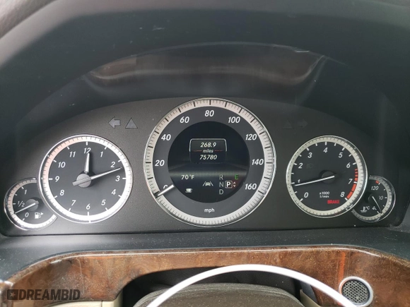 2013 Mercedes-Benz E-Class E 350 Luxury with VIN WDDHF8JB2DA669070, listed as a Copart auction lot 49329595 with 75,780 mi miles and Salvage Title. Bid and sale history available at carsss.com. Image 9.