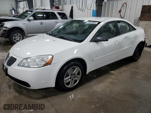 2007 Pontiac G6 1SV Value Leader with VIN 1G2ZF58B474198968, listed as a Copart auction lot 48893064 with 113,675 mi miles and Salvage Title. Bid and sale history available at carsss.com. Image 1.