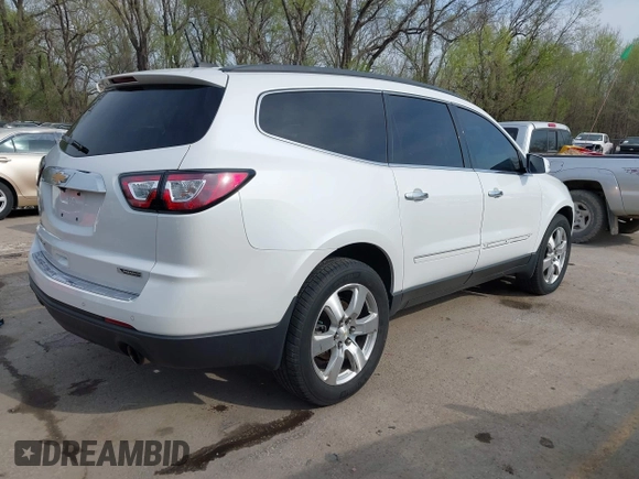 2017 Chevrolet Traverse Premier with VIN 1GNKVJKD7HJ133349, listed as a IAAI auction lot 41987568 with 137,492 mi miles and . Bid and sale history available at DreamBid. Image 4.