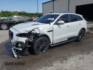 2018 Jaguar F-Pace 35t Prestige with VIN SADCK2EV5JA248140, listed as a Copart auction lot 58988755 with 74,751 mi miles and Salvage title. Bid and sale history available at DreamBid. Image 1.
