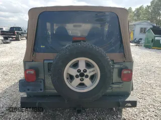 2000 Jeep Wrangler SE with VIN 1J4FA29P6YP753791, listed as a Copart auction lot 43945135 with 162,532 mi miles and Salvage Title. Bid and sale history available at carsss.com. Image 6.