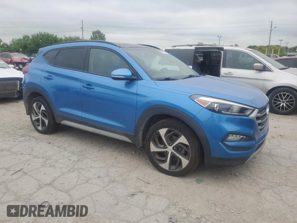 2017 Hyundai Tucson Sport z VIN KM8J33A28HU546963, wystawiony jako Copart lot #58619735 z przebiegiem 106 758 mil mil oraz Czysty tytuł • Clean title. Historia ofert i sprzedaży dostępna na DreamBid. Obrazek 4.